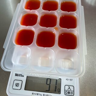 【離乳食】濃縮トマトペーストで作る簡単裏ごしトマト